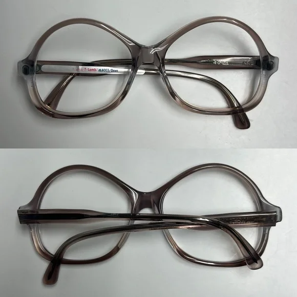 Vintage B&L BAUSCH & LOMB USA 54-16 Gray Oversized Women’s Eyeglasses 1970’s